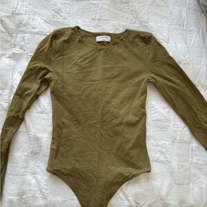 Babaton Olive Green Bodysuit